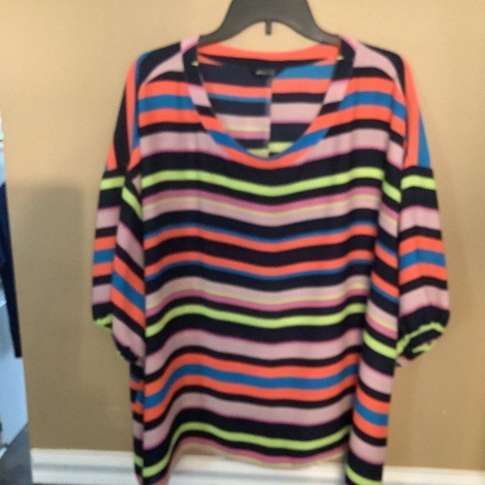 Project RUNWAY Stripped Blouse - Picture 1 of 4